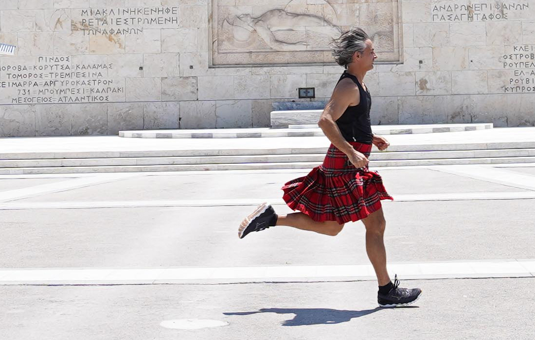 Greek actor Agis Emmanouil run for climate change