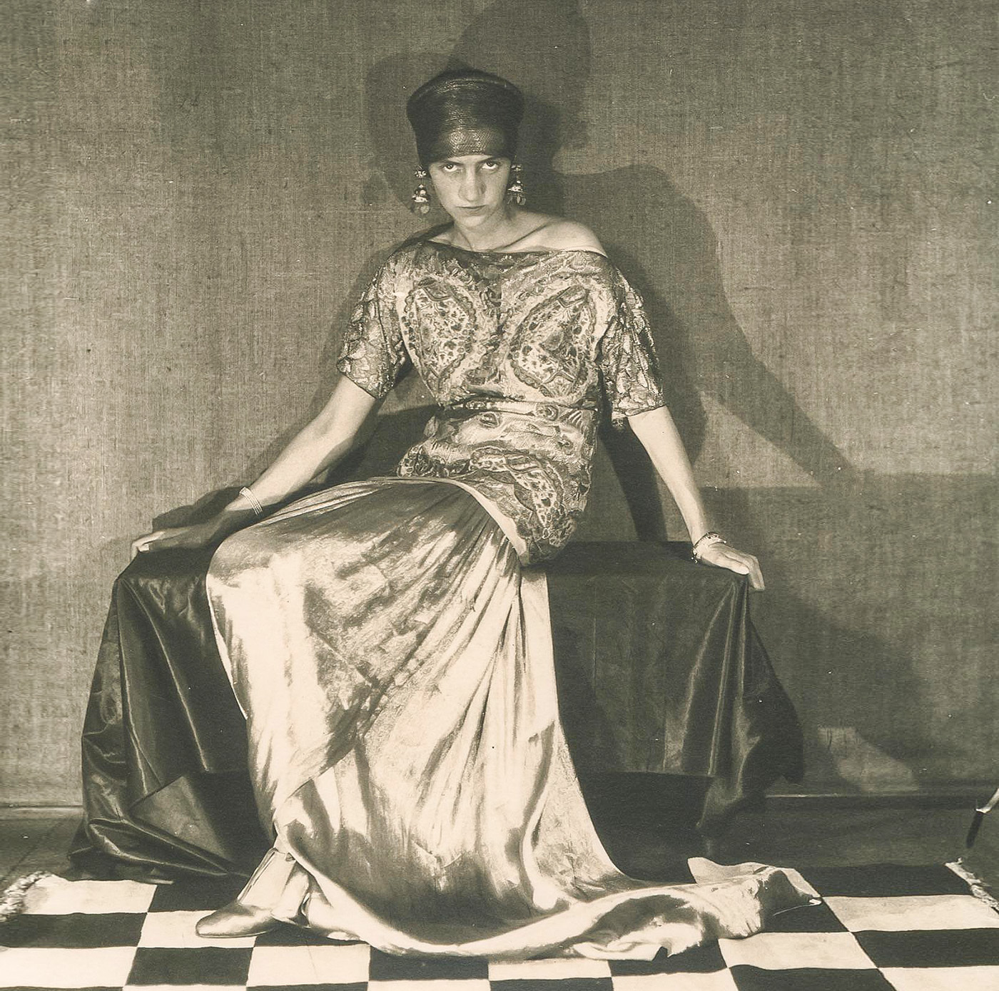 Peggy Guggenheim by Man Ray in Poiret couture