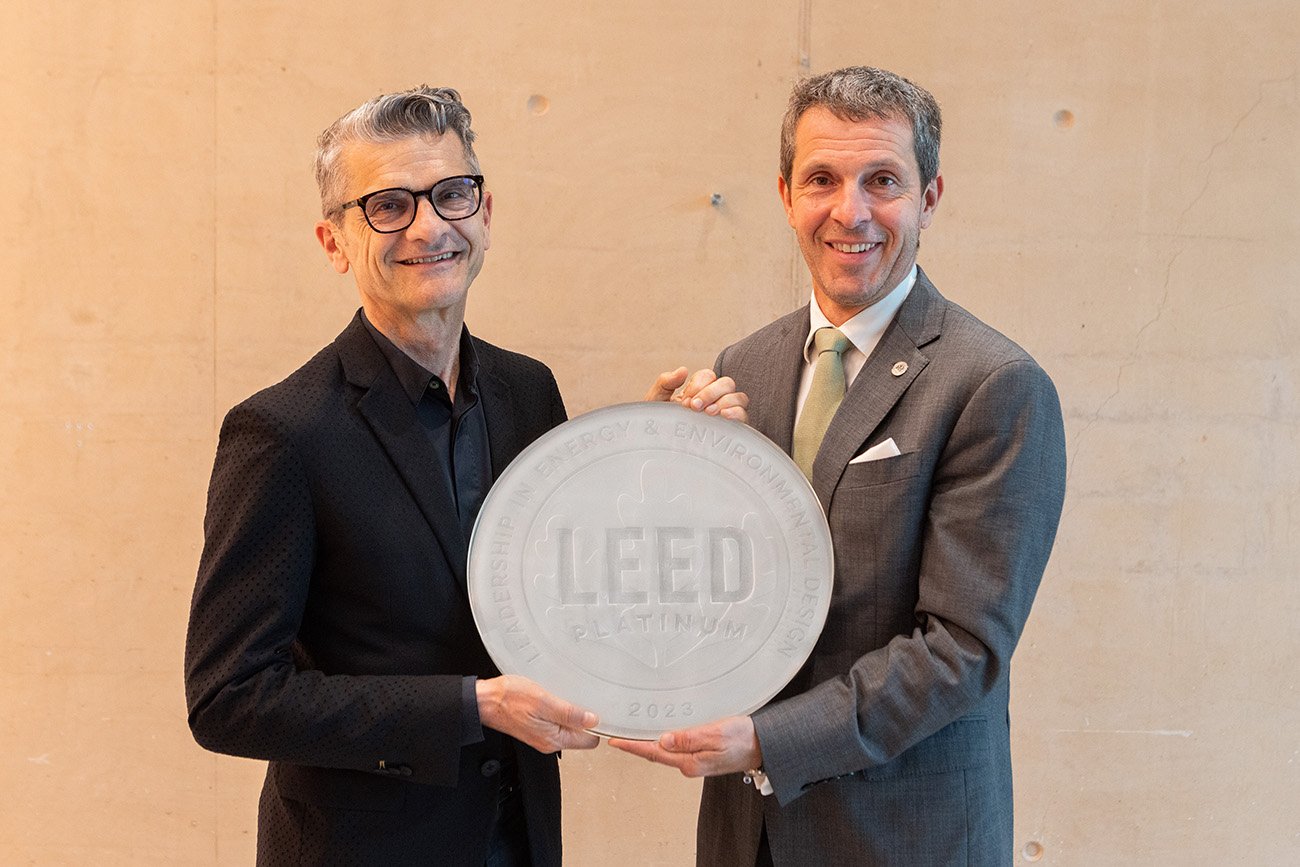 Serge Brunschwig and Kay Killman - FENDI Factory LEED Platinum Ceremony - EDGE mag