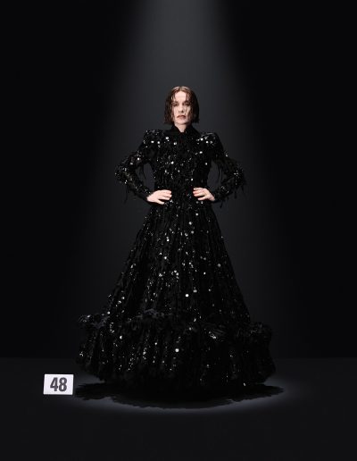 BALENCIAGA 52ND COUTURE LOOK 48_ISABELLE HUPPERT-the-edge-mag-diane-pernet