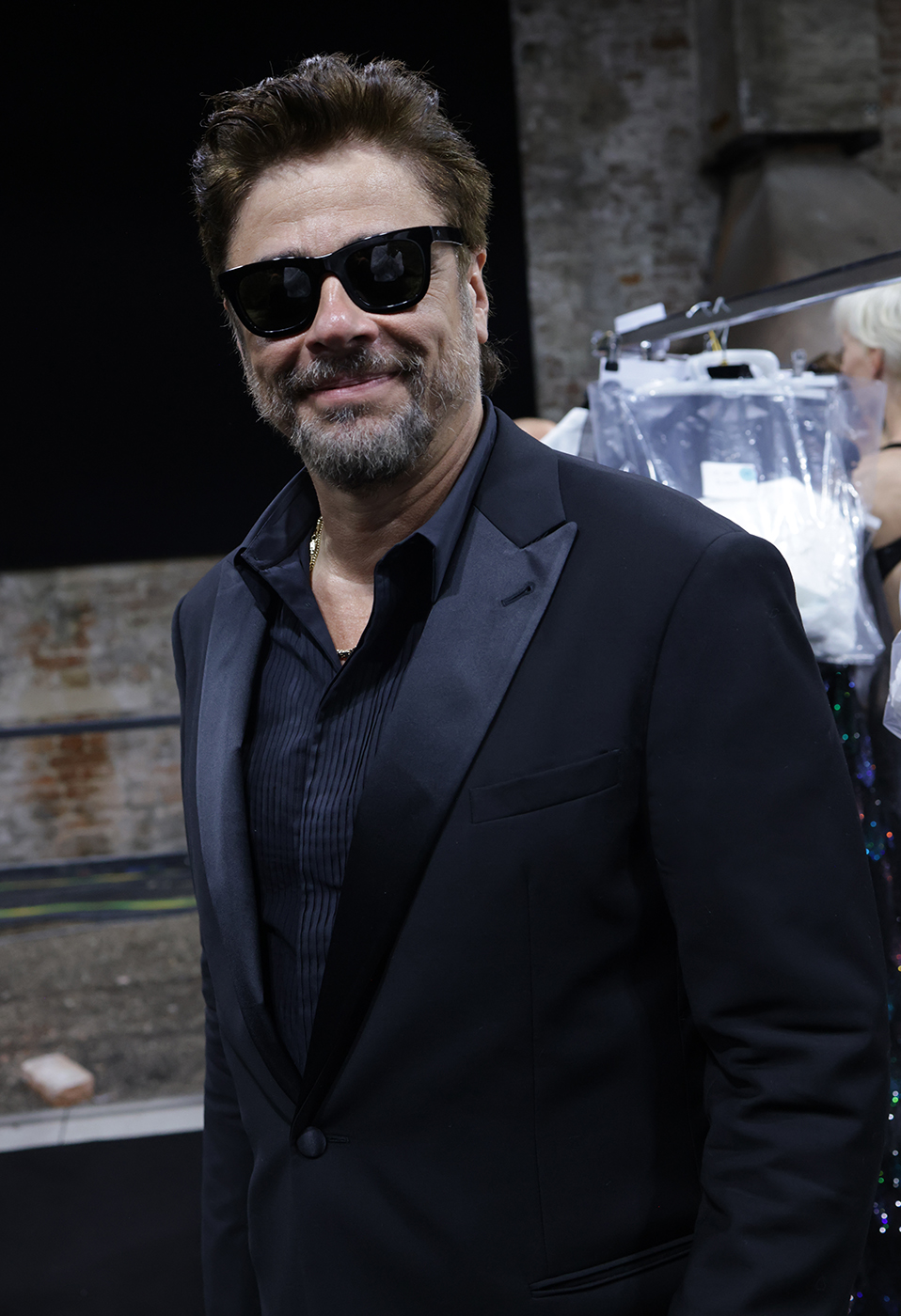 Benicio del Toro at One Night Only Venezia, Giorgio Armani , photo Marco Tassini for EDGE magazine 