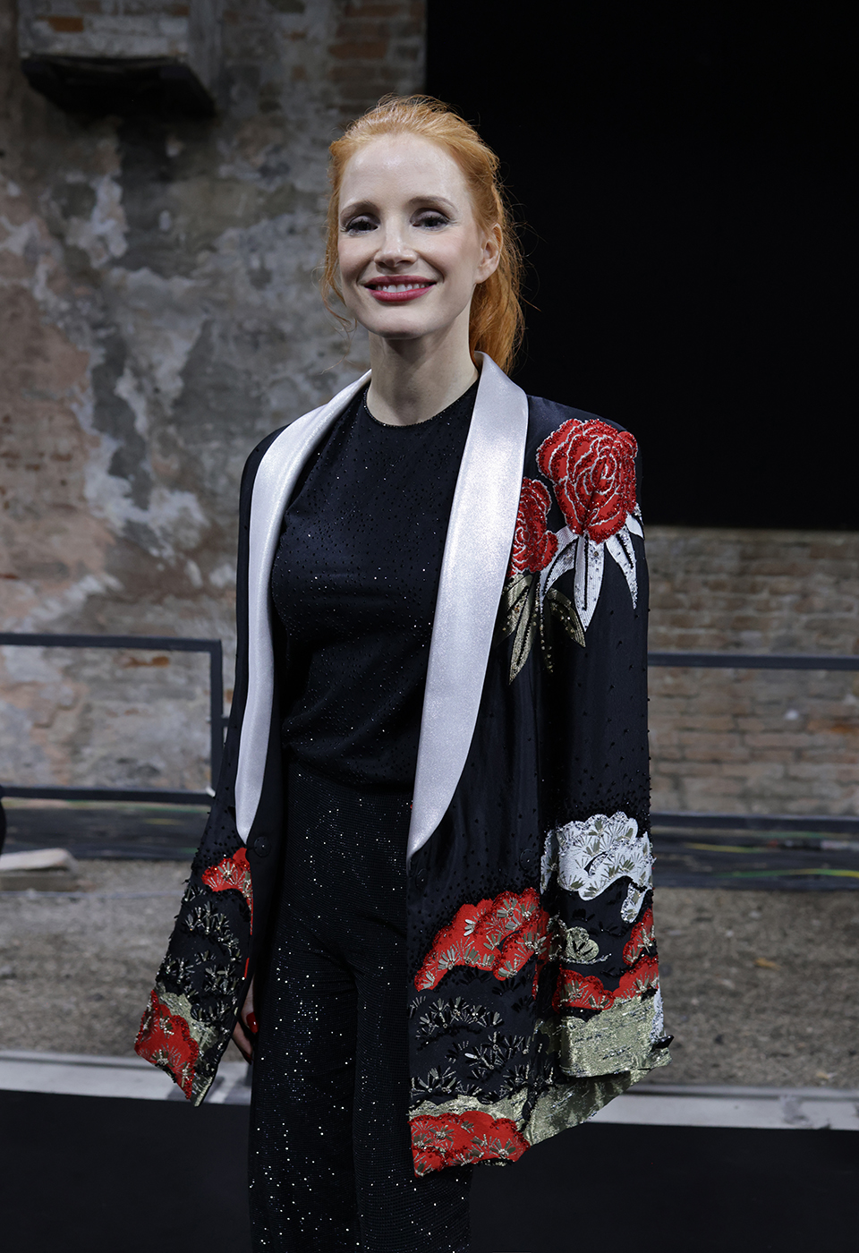 Jessica Chastain at One Night Only Venezia, Giorgio Armani , photo Marco Tassini 