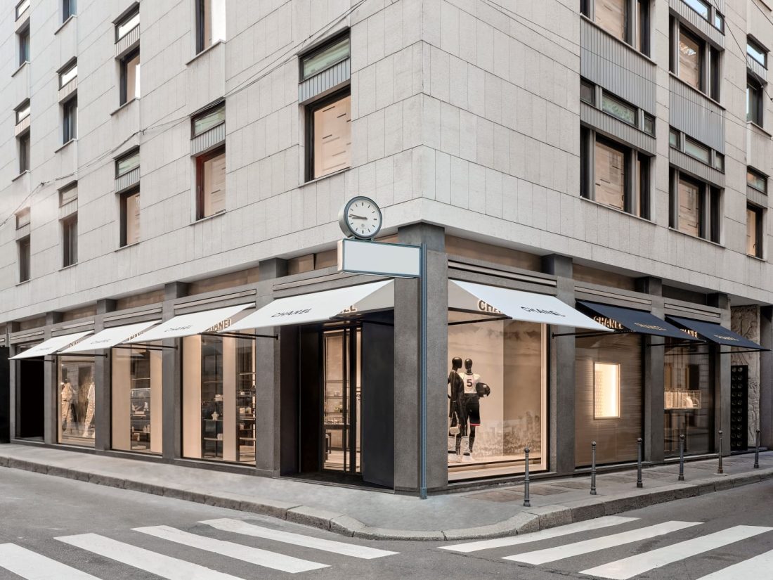 Chanel inaugurates a twin boutique in Milan