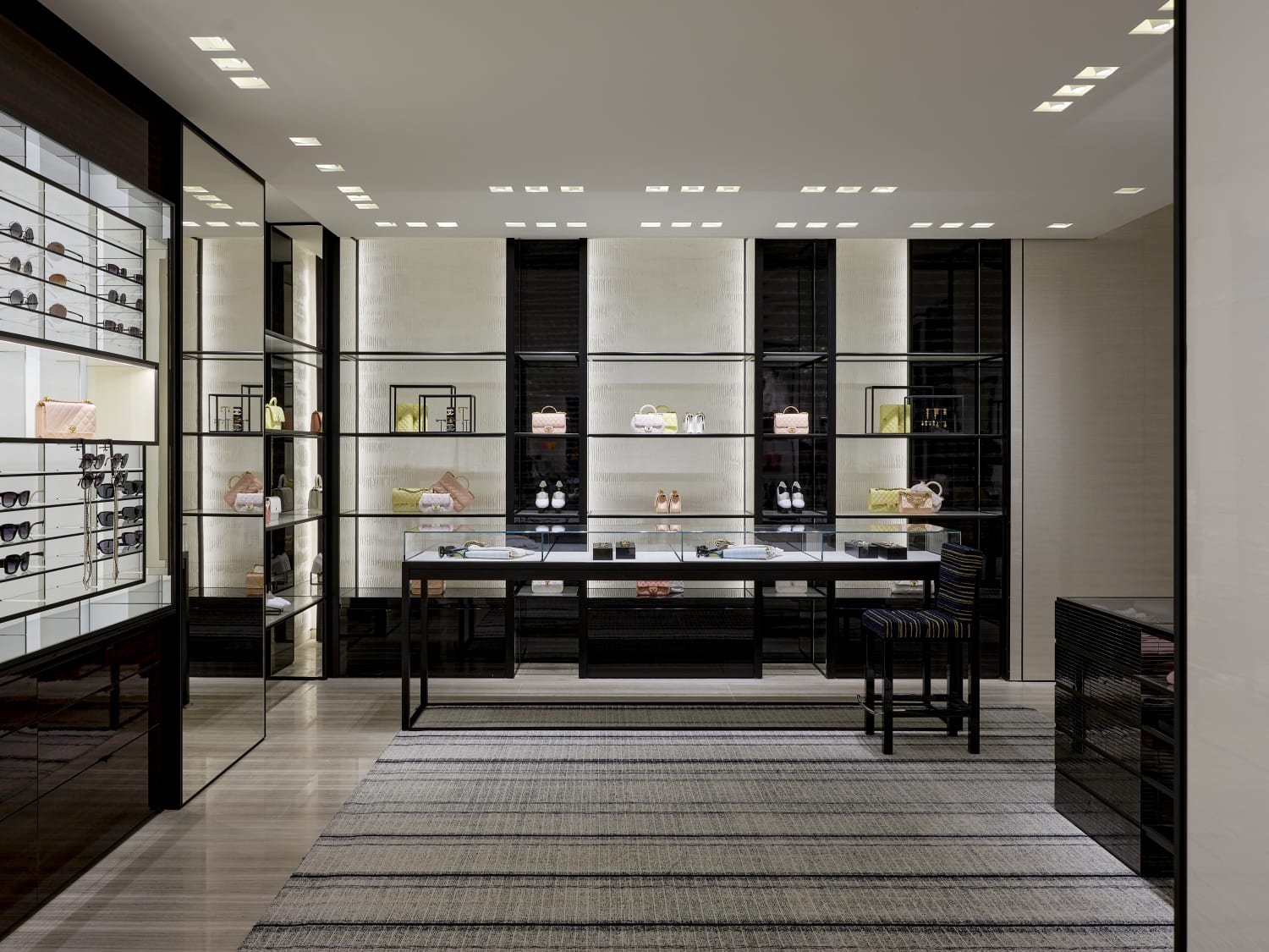 Chanel interior architecture by Peter Marino for the Milan Montenapoleone boutique