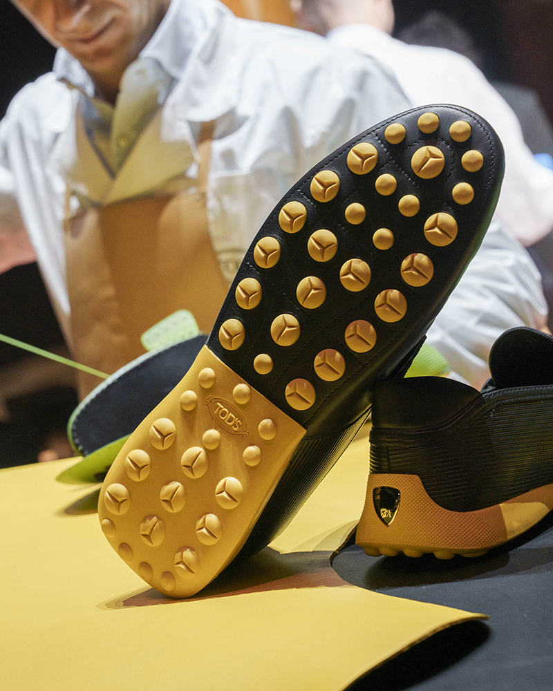 Launch of the first Tod's Lamborghini collection at Pitti Uomo, Marco Tassini for EDGE magazine