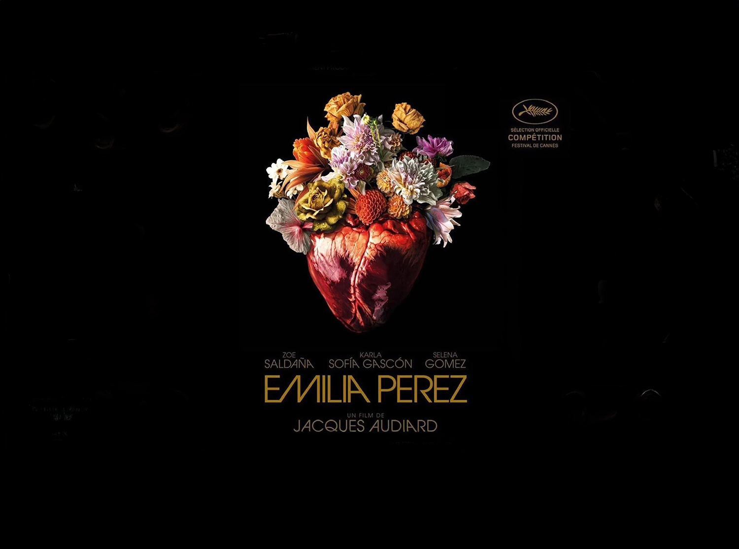 artistic poster for Emilia Perez by Jacques Audiard