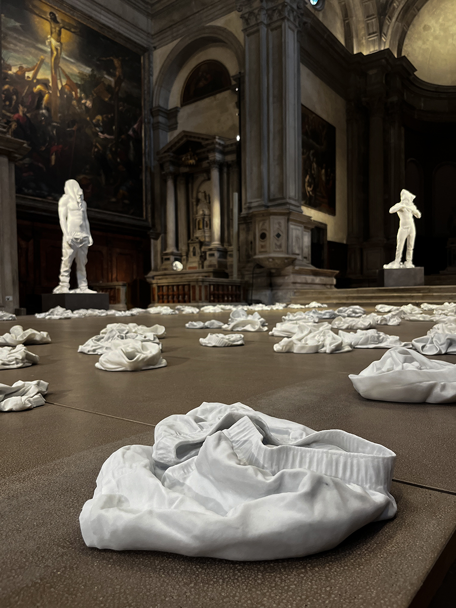 Chiesa di San Fantin Edge mag review of Reza Ramesh's art installation curated by Serubiri Moses