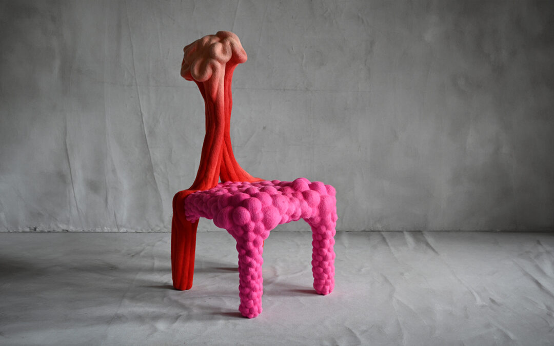Liam Lee, Fusing Comfort and Pop Art Culture Through Sculptural, Felted Wool Furniture
