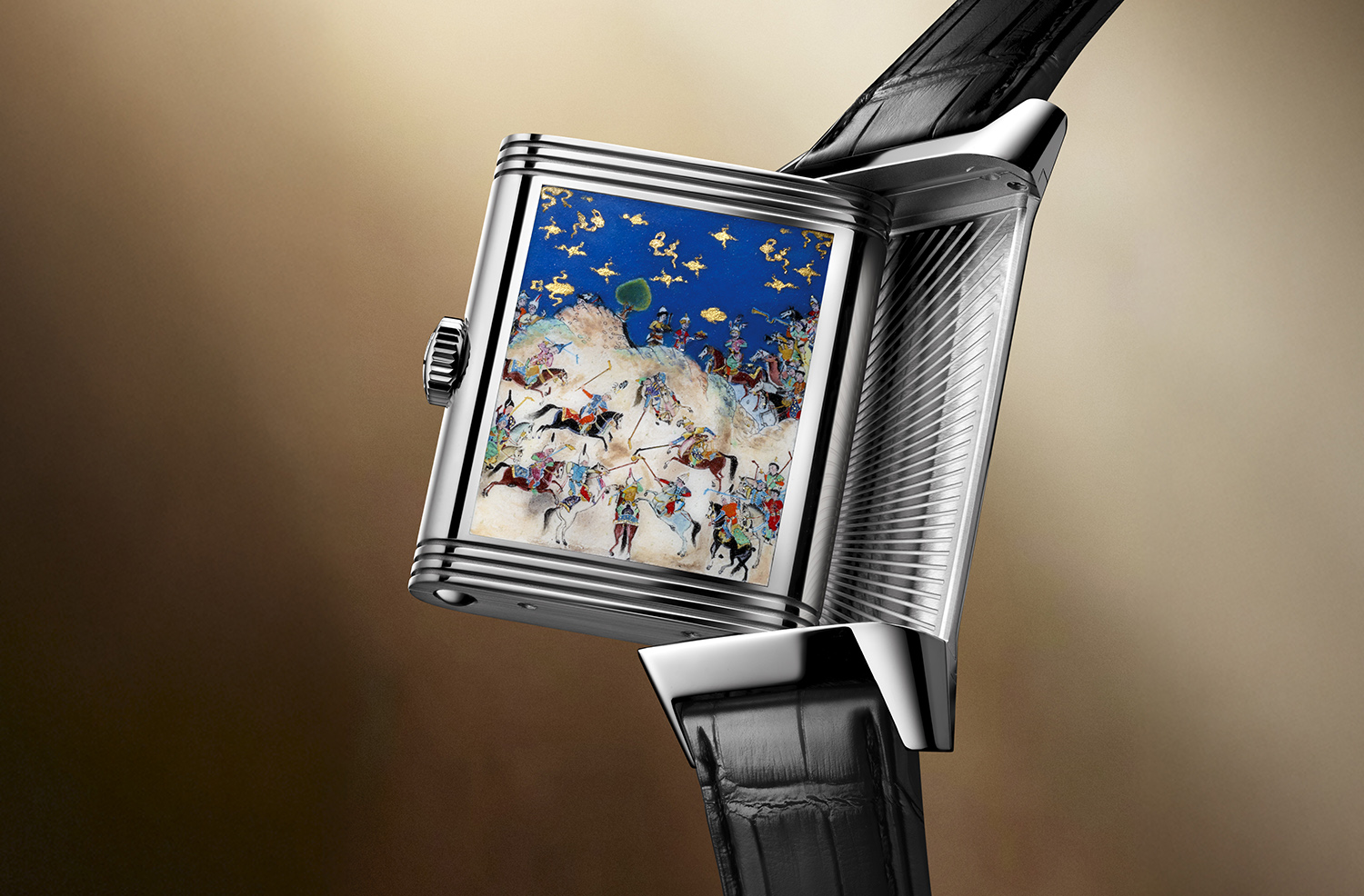 Reverso Tribute Enamel‘SHAHNAMEH’ series. Jaeger-LeCoultre haute horlogerie, the Edge mag, Marco Tassini
