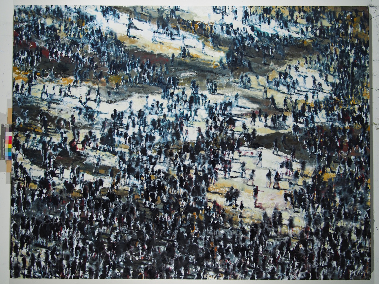 Philippe Cognée, Foule 2017, Laurence Pustetto Gallery, Knokke Art Fair 2025