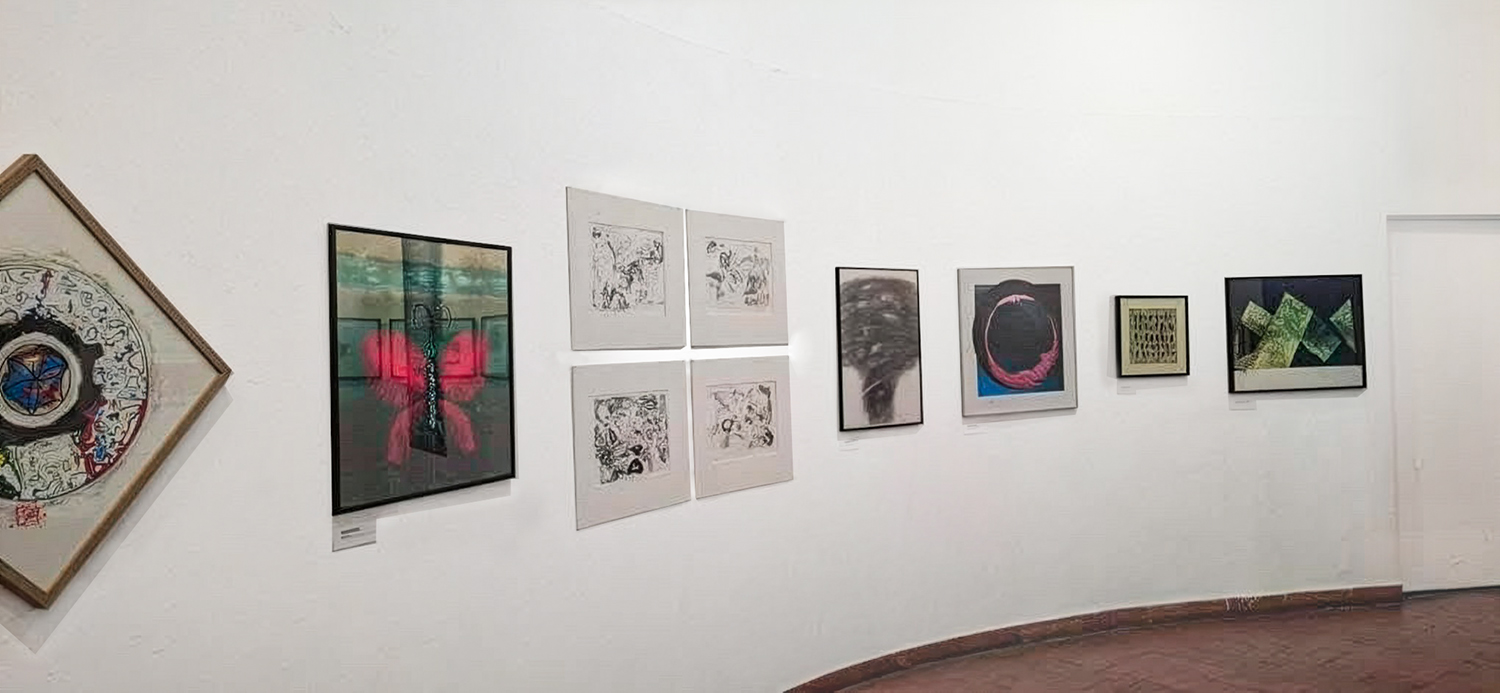 rotunda view from the Caminul Artei, Bucharest, 14th edition of the annual graphic arts  , curator Ioan Cuciurca 