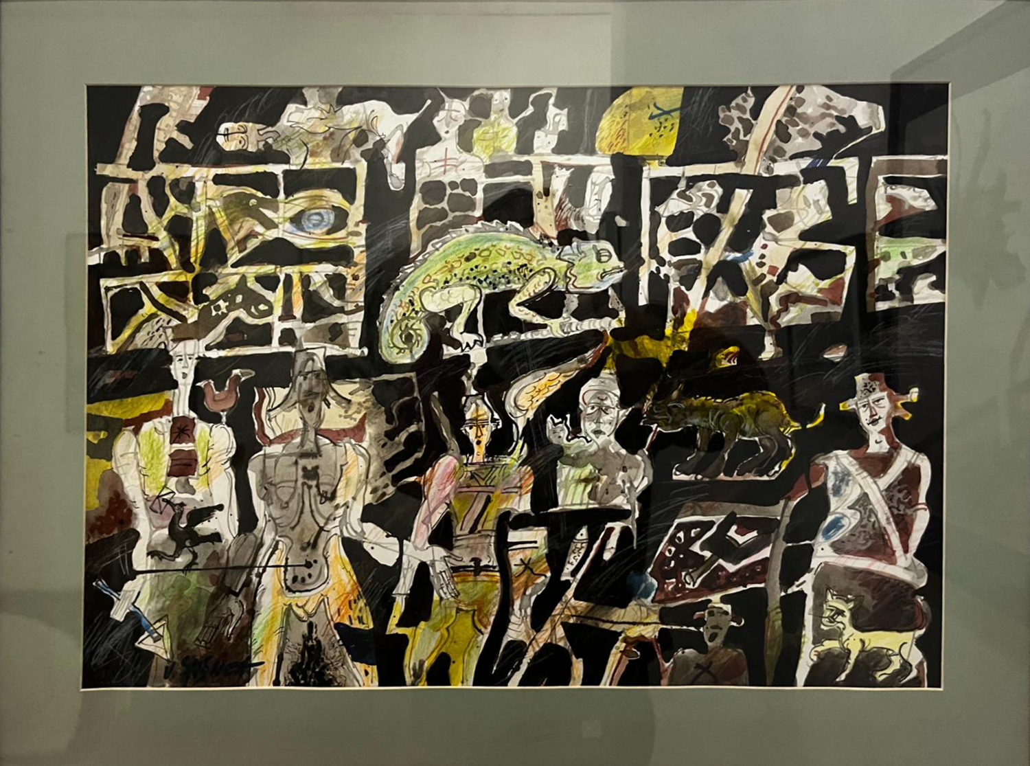 Valeriu Susnea , Story, 2024, mixt media on paper, 43x60cm, the edge mag 